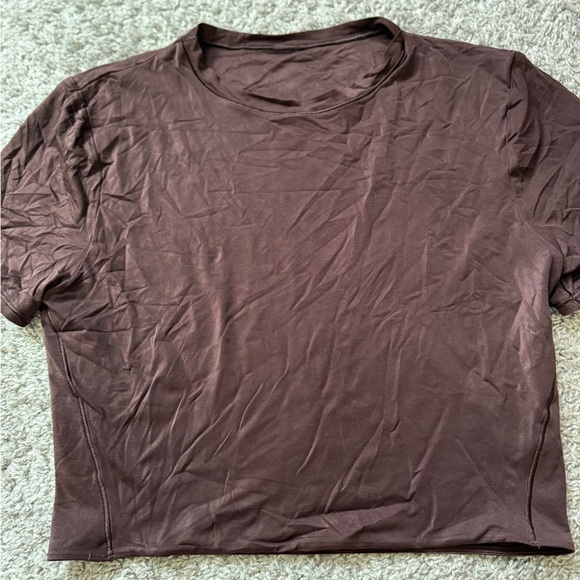 lululemon athletica Dark Brown Crop Top - Picture 1 of 2